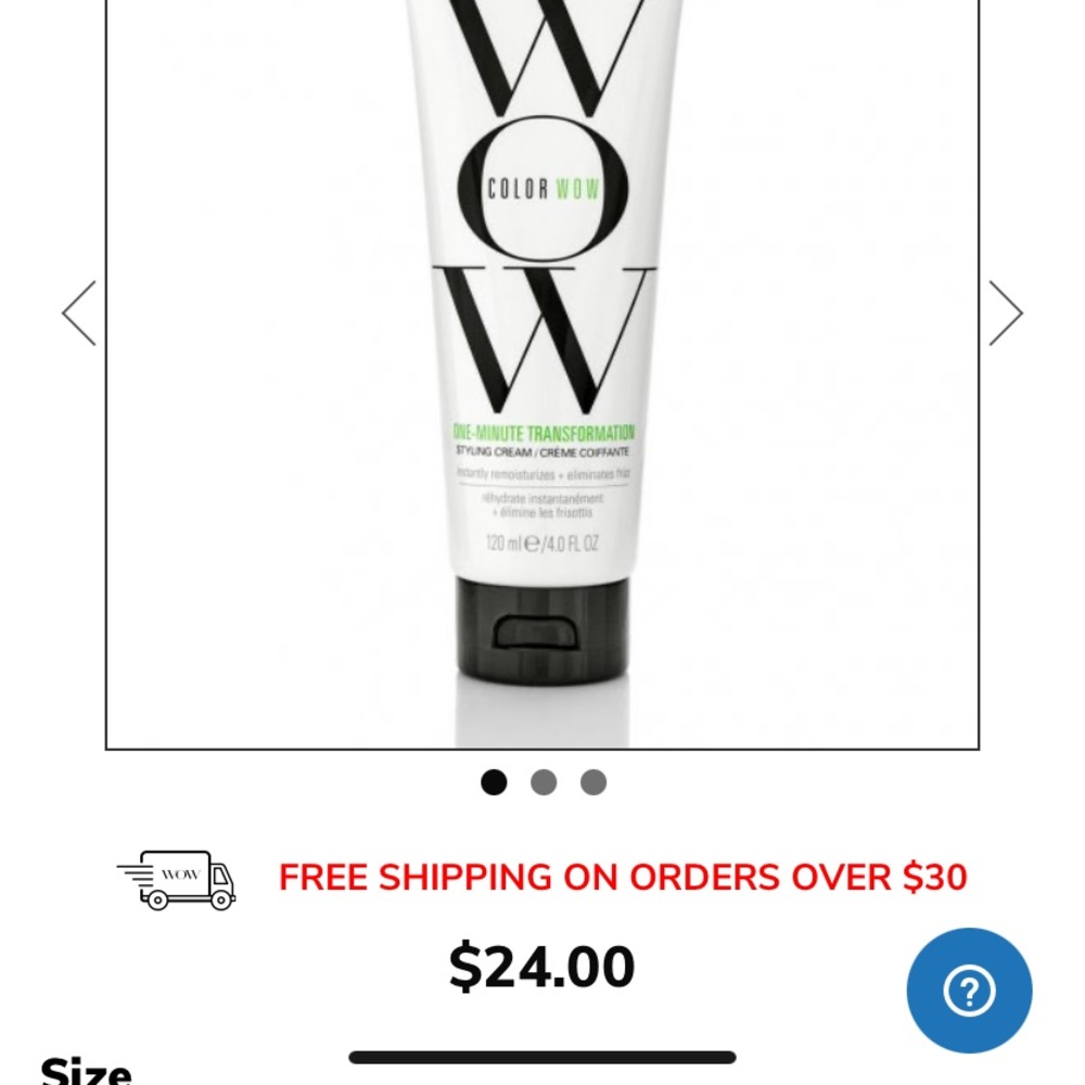 Color WOW One Minute Transformation Styling Cream